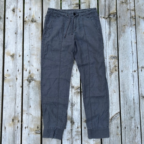 Part Two⎪Gray Linen Joggers - Picture 2 of 9